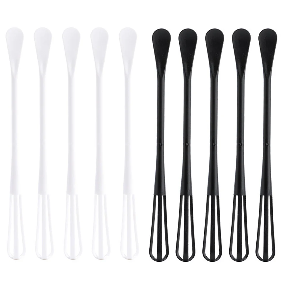 10 Pcs Egg Blender Plastic Whisk Small Hand Mixer Baking Spo