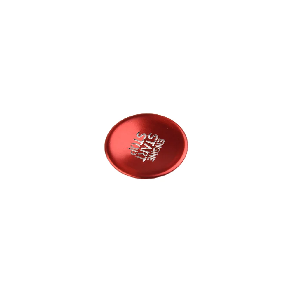

1X Car Red Engine Start Stop Button Switch Key Cover Trim For Hyundai Tucson 2022 2023 Aluminum Alloy Interior Car Parts