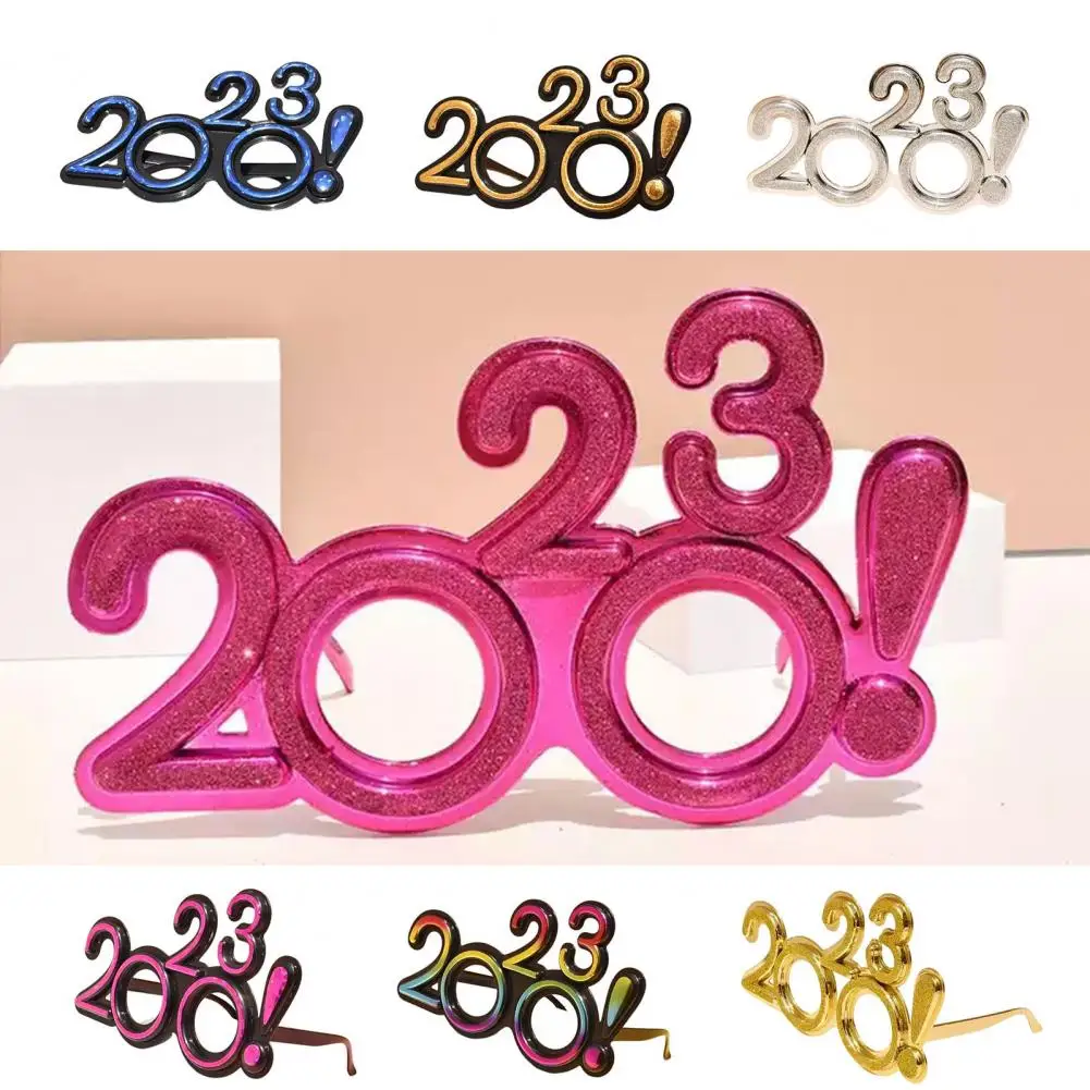 

Happy New Year Eyeglasses 2023 Paper Glasses Frame Photo Booth Props For New Year's Eve Party Celebration Party Supplies