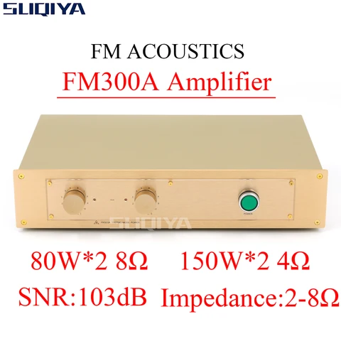 SUQIYA-Прямая гравировка FM акустики FM300A классический HiFi усилитель мощности 80 Вт * 2 8Ω 150 Вт * 2 4Ω