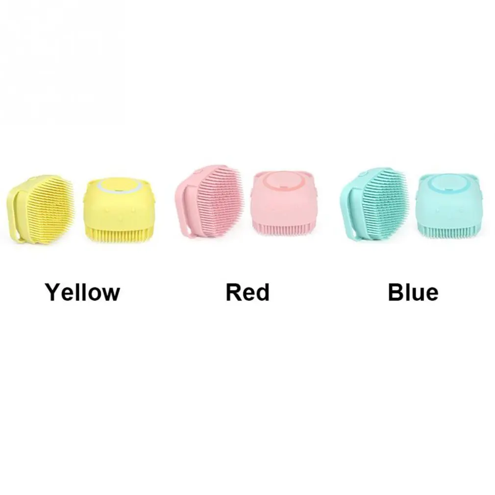 

Щетка для ванной и собаки массажные перчатки Мягкая безопасная силиконовая расческа Аксессуары для кошек душевой инструмент для ухода