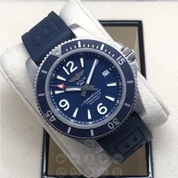 new breitling super ocean series mens watch 43mm dial fashion sports watch high quality strap quartz luxury watch reloj hombre