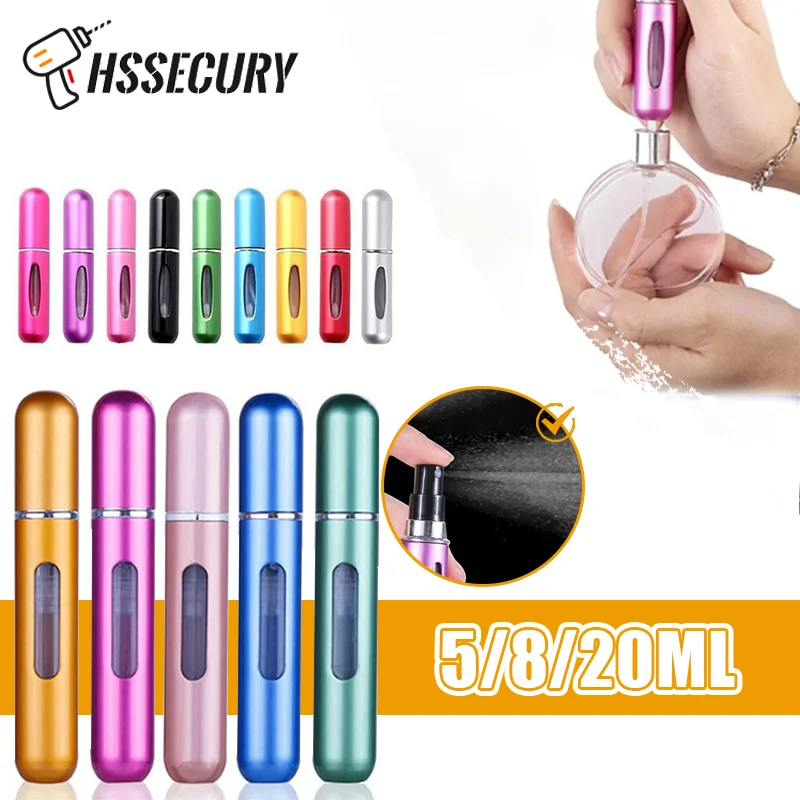 

Mini Bottle Refillable Perfume Spray Scent Pump Travel Cosmetic Containers Portable Atomizer Bottle Portable Liquid Container