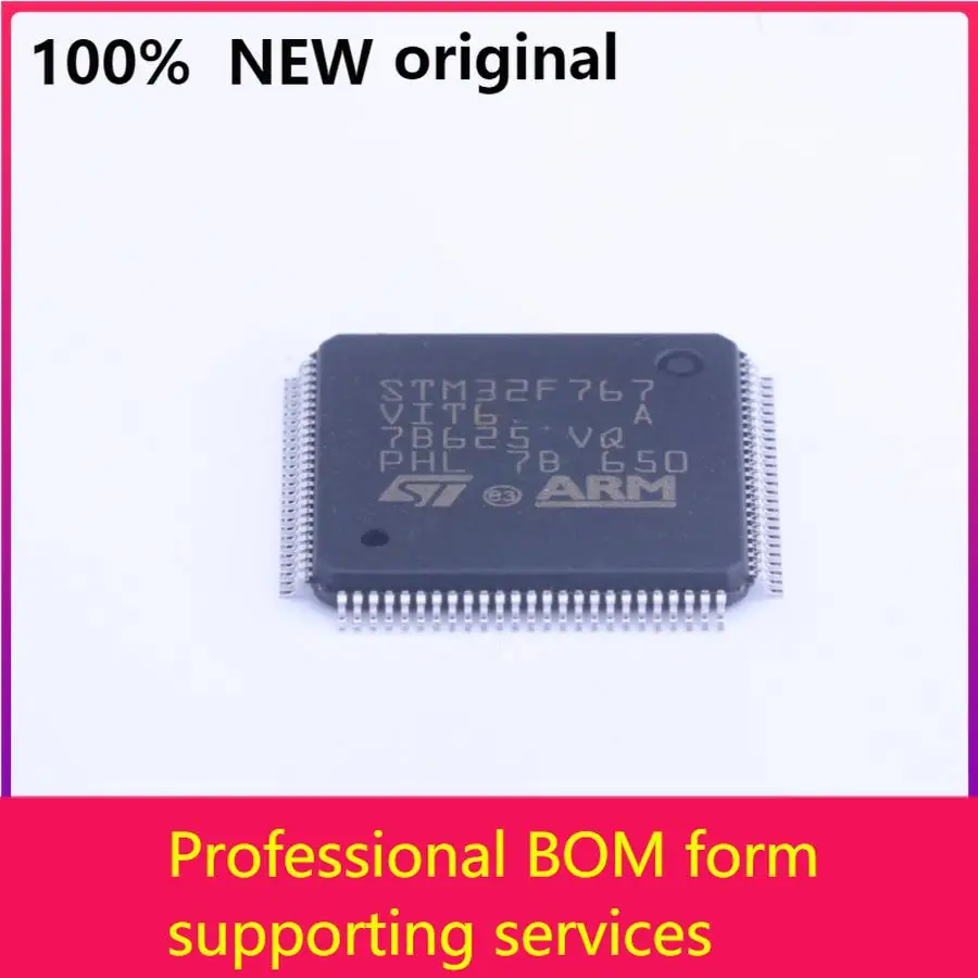 

MCU 32-битная ручка ранца, 2 Мб вспышки 1,7 В до 3,6 В, 3,5-контактный LQFP Tray - Bulk STM32F767VIT6 100 Оригинал