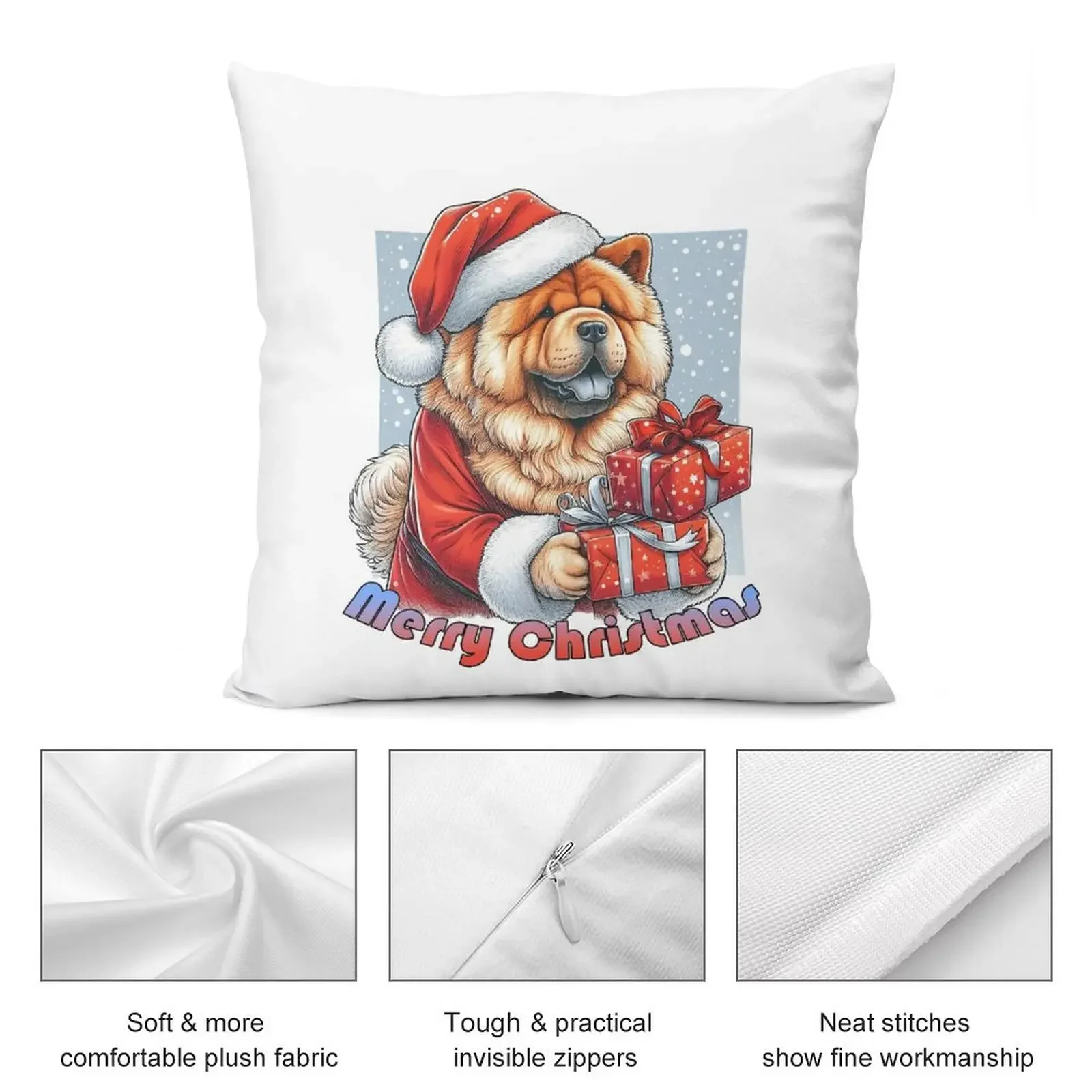 С Рождеством Санта-Куршоу приходит подшипник подарки декоративная подушка