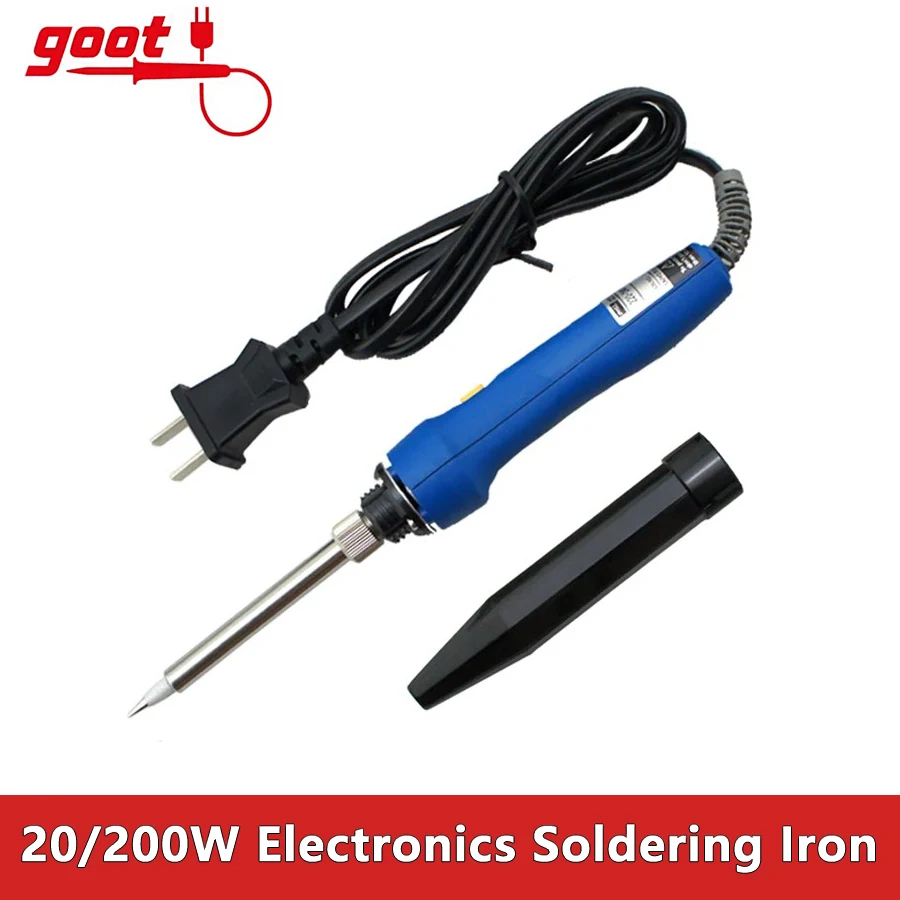 GOOT TQ-95 220-240 В Регулируемый паяльник для общественной электроники 20/200 Вт Сварочный