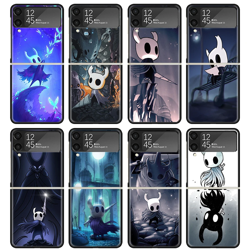 Чехол для телефона с мультяшным рисунком Hollow Knight Samsung Z Flip 6 5 4 3 Galaxy ZFlip6 5G Flip5 Flip4
