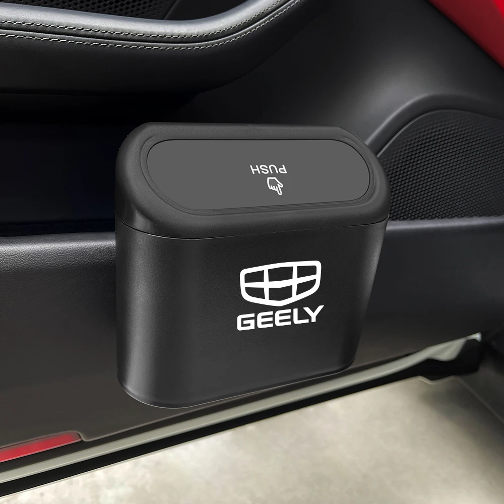 Пластиковая мусорная корзина с геометрическим рисунком для Geely Atlas Pro Tugella Monjaro Coolray Emgrand Panda Пластиковая мусорная корзина с геометрическим рисунком для Geely Atlas Pro Tugella Monjaro Coolray Emgrand Panda