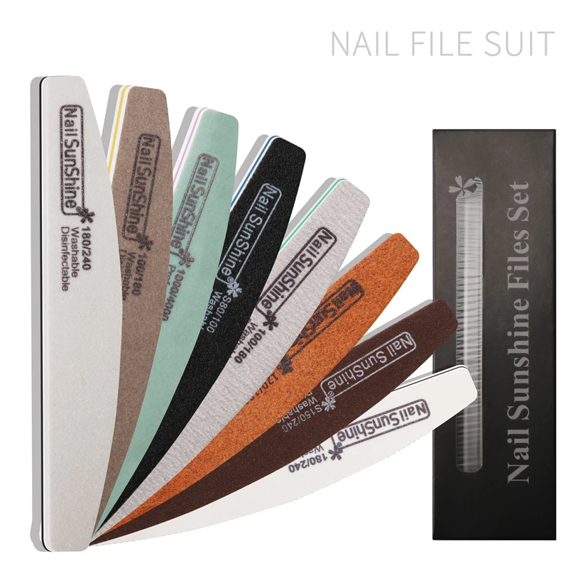 

8 шт./партия, двусторонние профессиональные пилки для ногтей