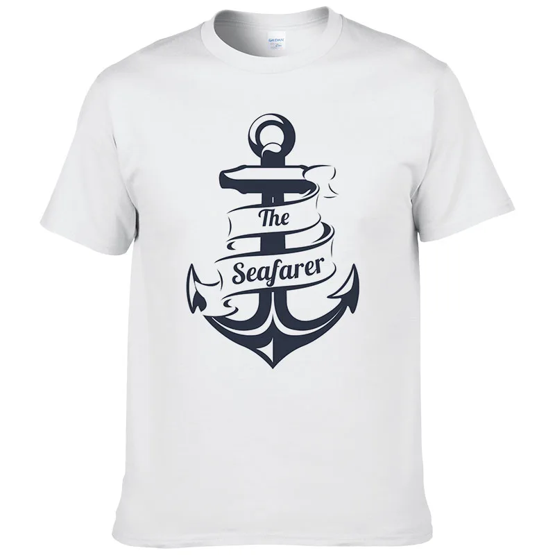 

New 2022 New T Shirts Men Women 100% Cotton Anchor Print Summer Short Sleeve Tops T Shirts Casual Fashion Breathable T Shirts