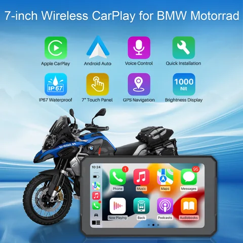 B7 для BMW R1200 R1250GS S1000 M1000 XR сенсорный уличный водонепроницаемый солнцезащитный портативный мотоциклетный навигатор CarPlay Android Auto