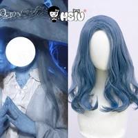 ranni cosplay wig game elden ring cosplay hsiu light blue long curly hairfree wig cap cosplay heat resistant synthetic hair