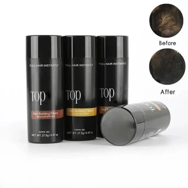 9Colors Toppik Hair Building Fiber Powder Spray Instant Salon Hair Care Keratin Powder Hair Regrowth Fiber Applicator Hair 1