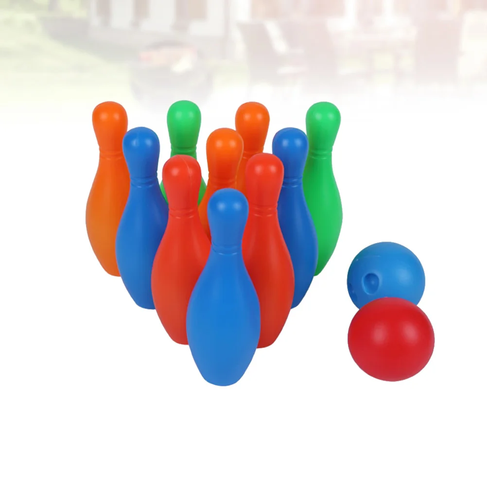 

Bowling Kids Setfor Gamesball Gameindoor Play Mini Outdoorlawnhoops Educational Party Playset Sets Carnivalcolor Backyard