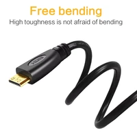 mini hdmi compatible to cable 1080p 3d high speed adapter gold plated plug for monitor projector tv 1m1 5m2m3m5m