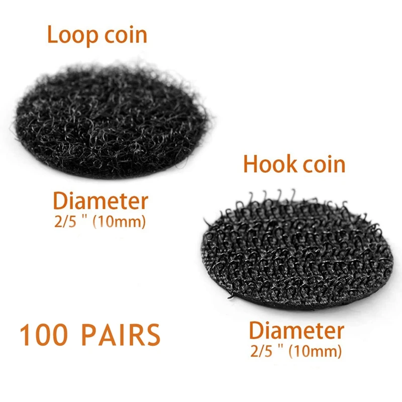 Самоклеящиеся Застежки-липучки 10 мм 100 пар |