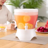 3 compartment food grade drink juicer ice beverage dispenser plastic tap refrigerator cold water kettle with faucet