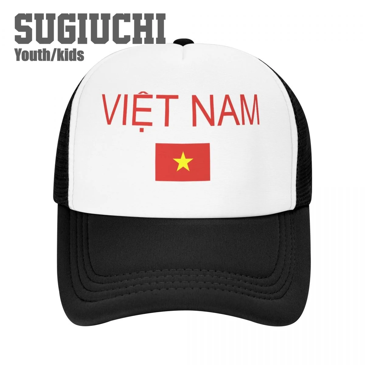 

Kids Mesh Cap Hat Vietnam Flag And Font Baseball Caps for Youth Boys Girls Pupil Children's Hats Outdoor Sports Unisex