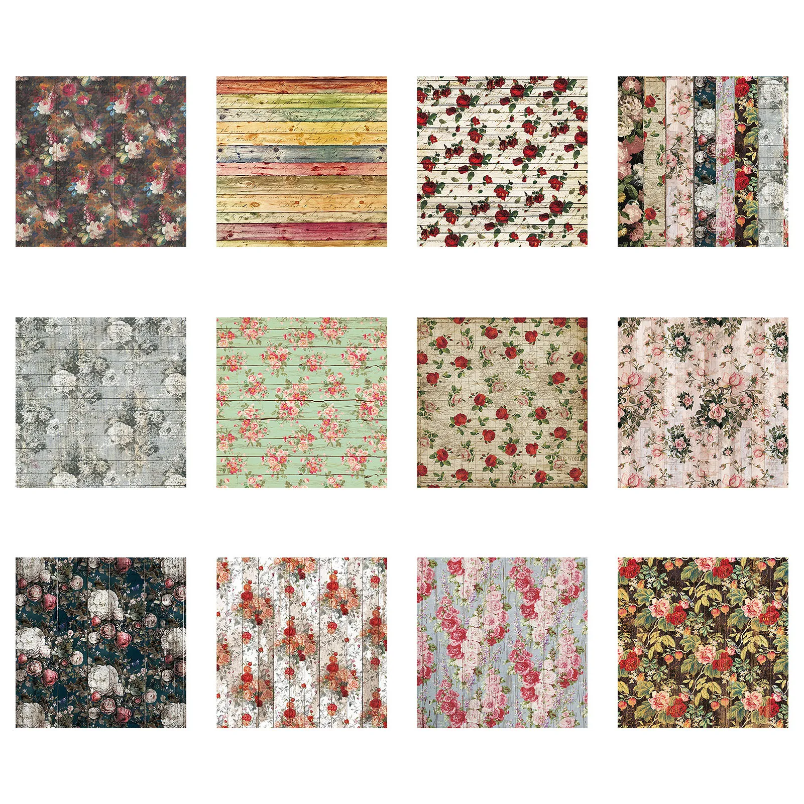 

Clip Art DIY Stickers 6in DIY Photo Album Single-sided Scrapbook Junk Journal Planners DIY Paper Stickers Craft Kits Retro