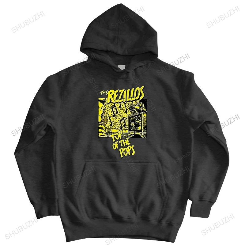 

fall winter hoodies men brand high quality sweatshirt Rezillos Top Of The Pops Cotton hoody zipper mans fashion jacket oversized