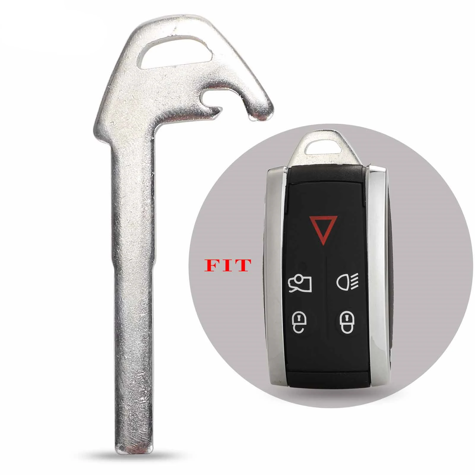 

jingyuqin New Smart Remote Car Key Keyless Entry Fob Uncut Key Blank Blade For Jaguar X XF XK XKR Replacement