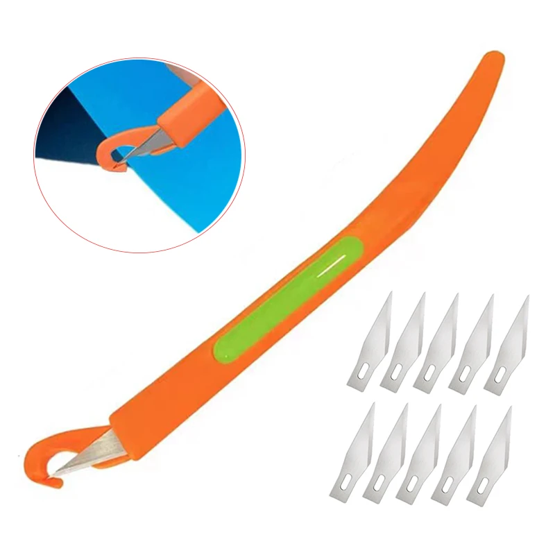 

TOFAR Safety Craft Guard Нож Виниловая автомобильная пленка Упаковка из углеродной пленки Обои Открытый инструмент Тонировка окна Наклейка Инструмент для резки