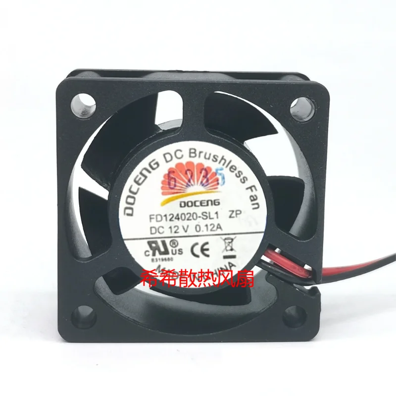 Fan For Doceng Fd124020-sl1 Zp Dc 12v 0.12a 4cm Axial Flow Silent Cooling Fan 40*40*20mm