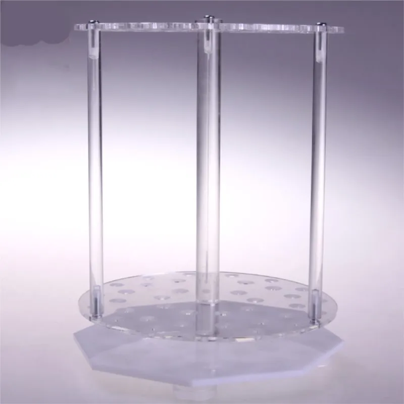 1 шт. лабораторное органическое стекло круглый вращающийся 39 отверстий пипетка