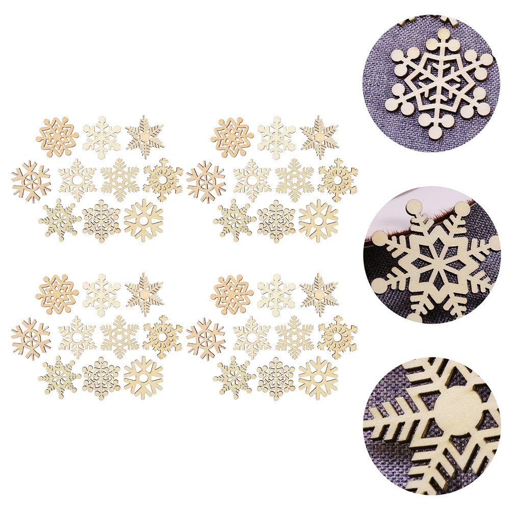 

Wood Snowflake Wooden Christmas Cutouts Diy Pendant Snowflakes Ornament Unfinished Ornamentstree Signs Holiday Painting Piece