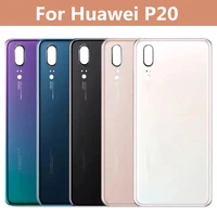 for huawei p20 back battery cover case glass rear door housing cover case replacement for huawei p20 battery cover