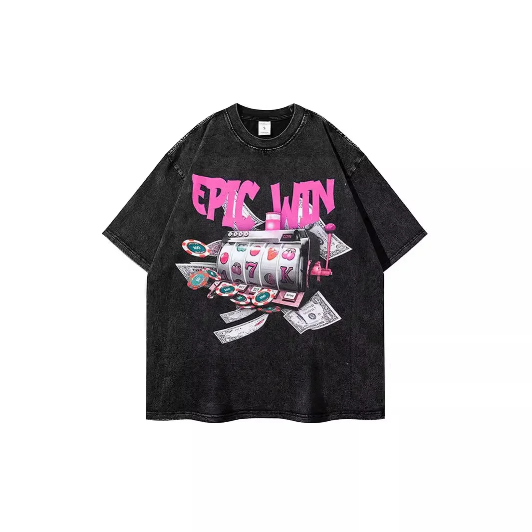 Потертые футболки с короткими рукавами мужские и женские топы круглым вырезом в