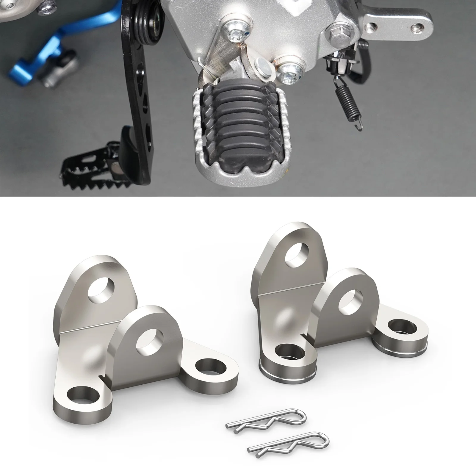 

20MM Lowering Footpeg Footrest Bracket For Yamaha Tenere 700 XTZ700 2019-2023 Tenere 700 World Raid T700 Rally Stainless steel