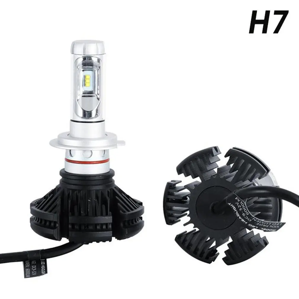 

1 Pair/SET X3 Super Bright Auto Car Headlights 9-32V Universal Auto Front Bulb Aluminum Automobiles Headlamps Fog Lamp