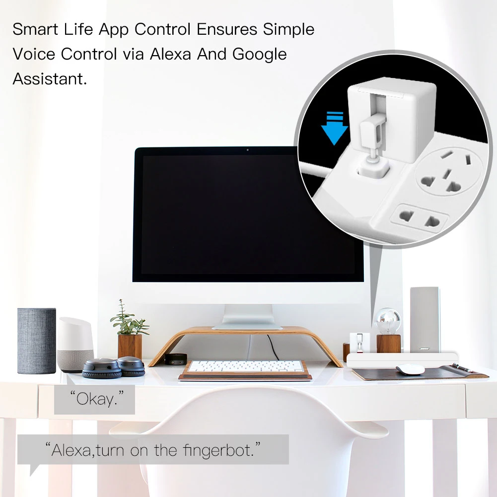 Tuya Bluetooth-совместимый смарт-переключатель Fingerbot робот механическая кнопка