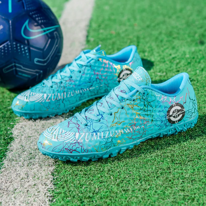 

Football Shoes Men TF Broken Nails Hard Ground Teenagers Ag Nails Artificial Lawn Women Campus Match Soccer Training Sneakers