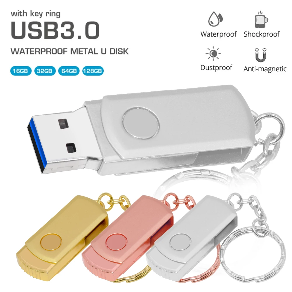 

USB-флеш-накопитель из нержавеющей стали, 3,0 ГБ, 16 ГБ, 32 ГБ, 64 ГБ