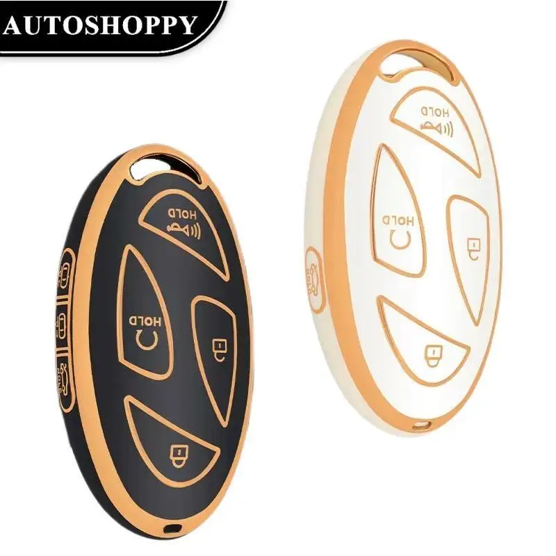 

New Fashion 5/7 Button Car Remote Key Case Cover Shell for Hyundai Ioniq 6 Grandeur GN7 Kona 2023 Auto Key Protective Case