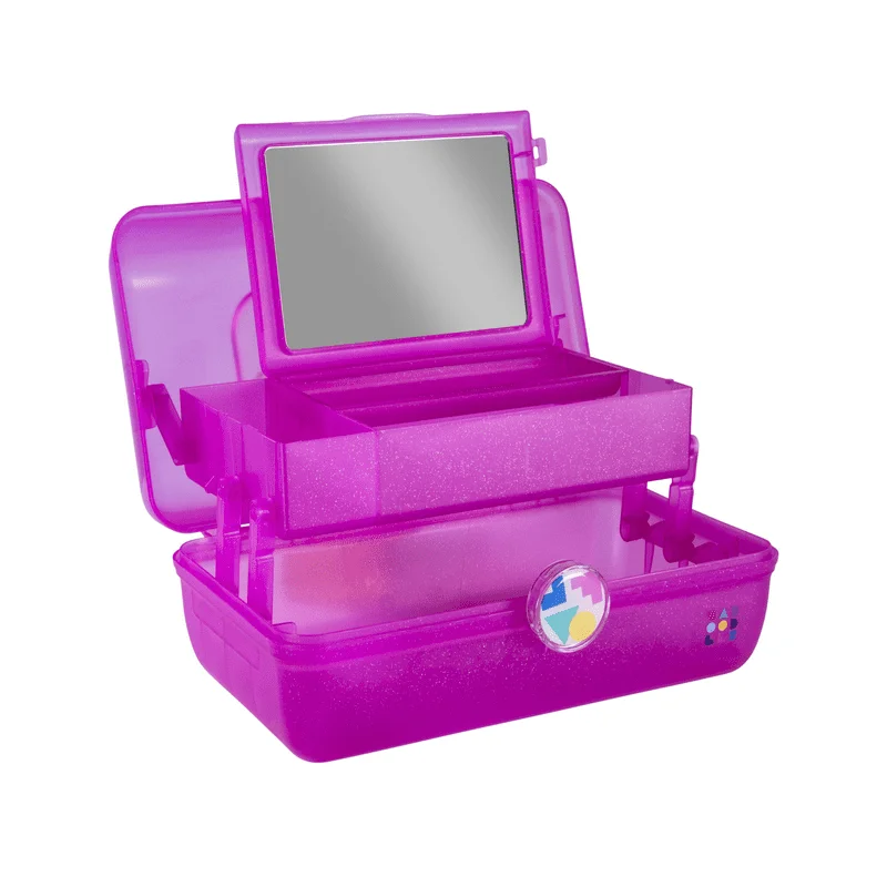 Vintage On the Go Girl Classic Cosmetic Case, Pink