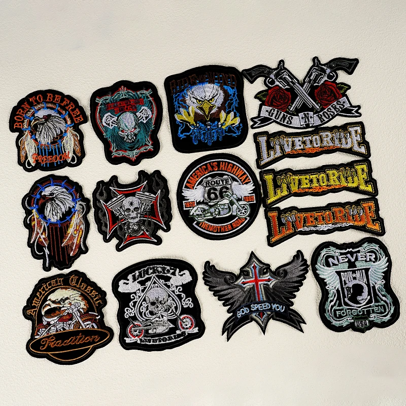 1 шт. патчи с вышивкой в стиле панк лапа орла для езды на велосипеде