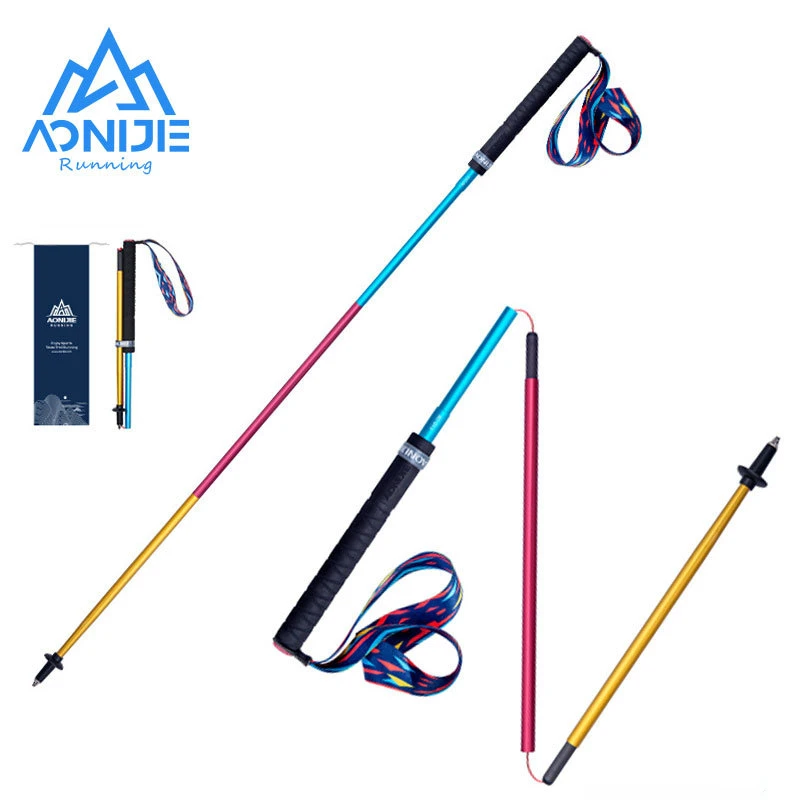 

AONIJIE Hiking Poles Carbon Fiber Aluminum Trekking Pole Lightweight Folding Quick Lock Trail Running Walking Stick E4201 E4204