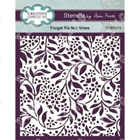forget me not vines stencils diy paper craft gift drawing scrapbooking coloring folders 2022 spring newest embossing template
