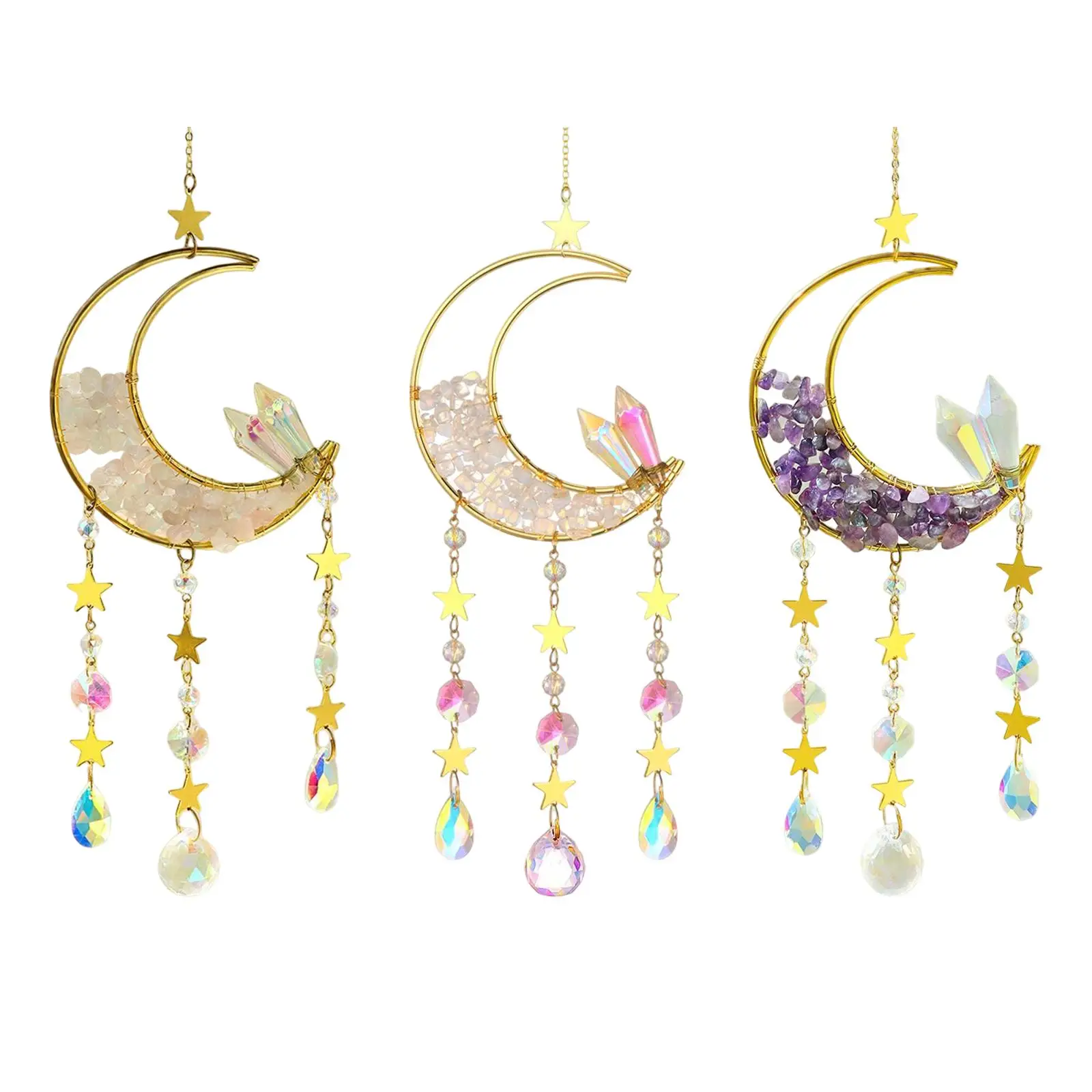 

Moon Pendant Wind Chime Decorative for Outdoor Living Room Balcony Decor