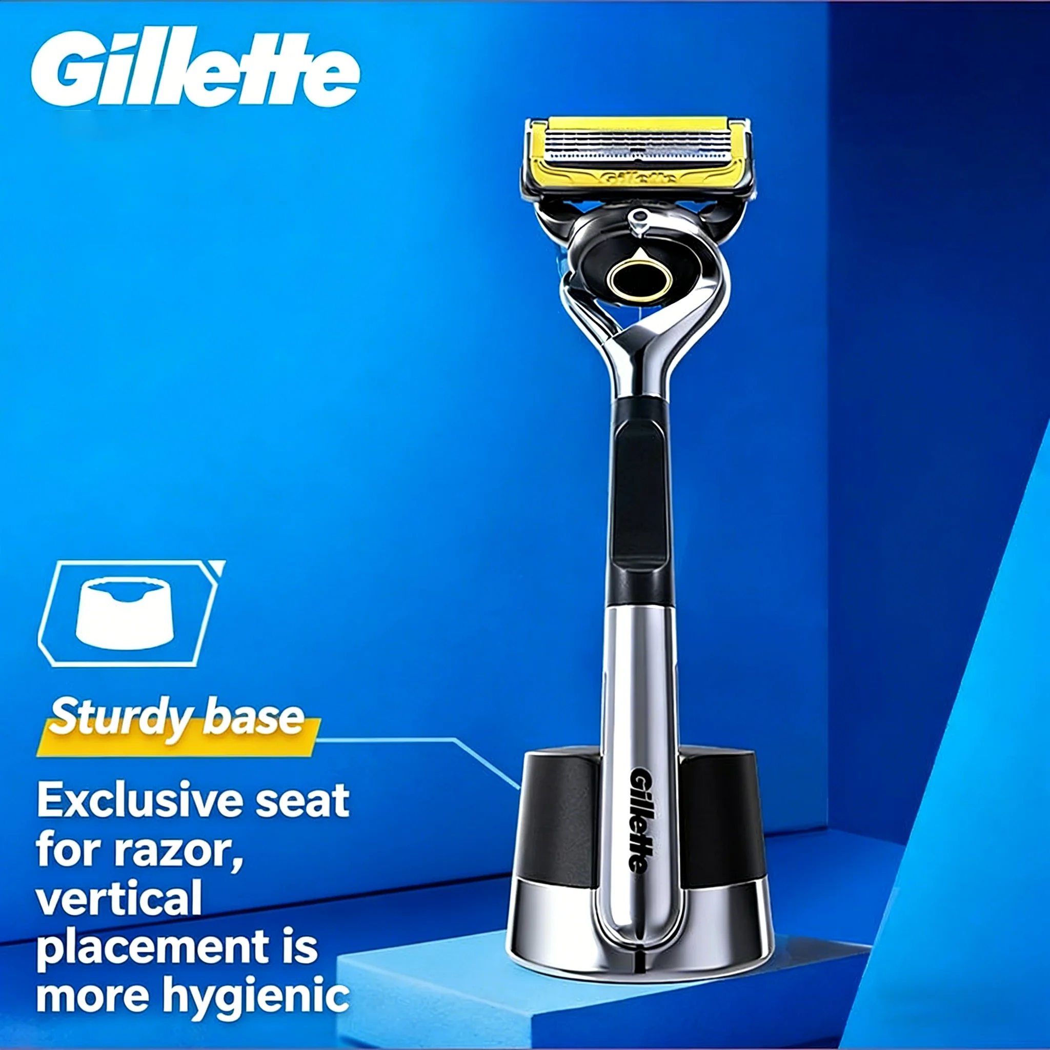 Фото Бритва Gillette ProGlide Shield для мужчин, 5-лезвийная, с прецизионным триммером, технологией Comfortglide, ручкой и 5 сменными кассетами №2