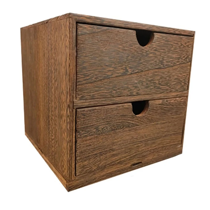 

Wooden Box Storage Drawer Wooden Chest Of Drawers Jewelry Cosmetics Organizer Office Home Decoration Storage Box