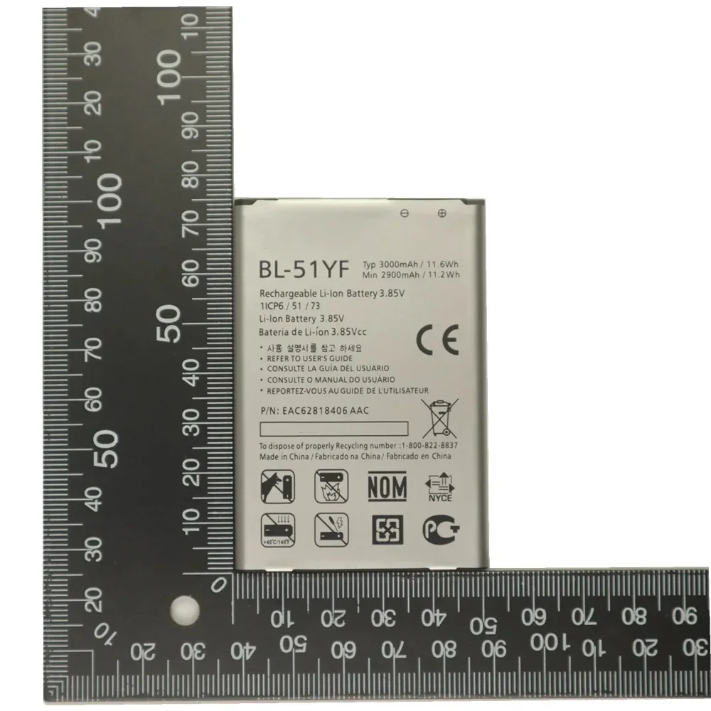 2024 годы BL 51YF BL51YH Аккумулятор для телефона LG G4 H815 H811 H810 H818 H819 LS991 F500 G Stylo F500S F500L F500K