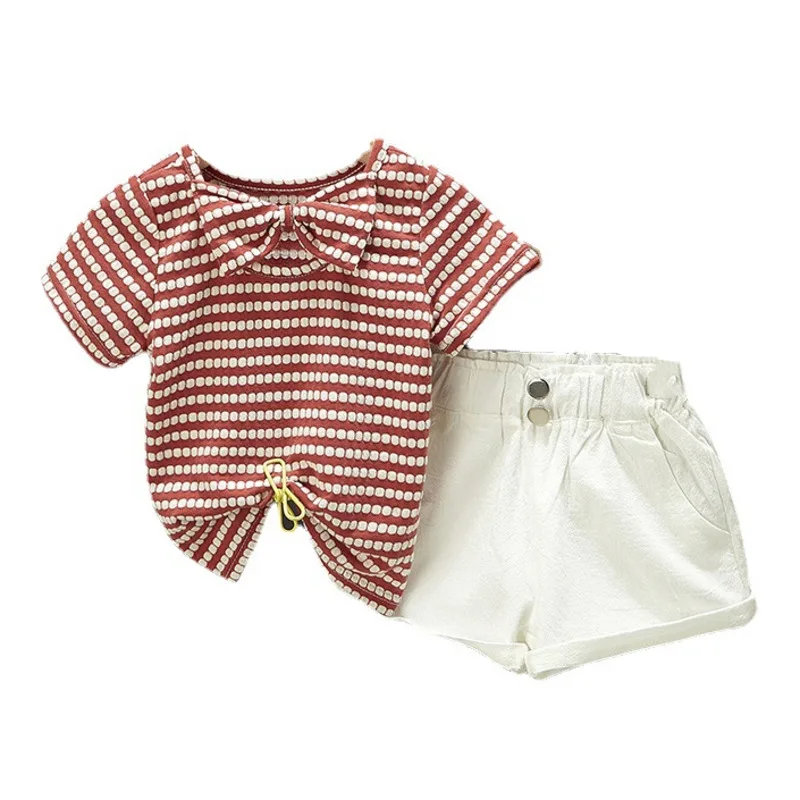 

2 шт./комплект, футболка и шорты для девочек