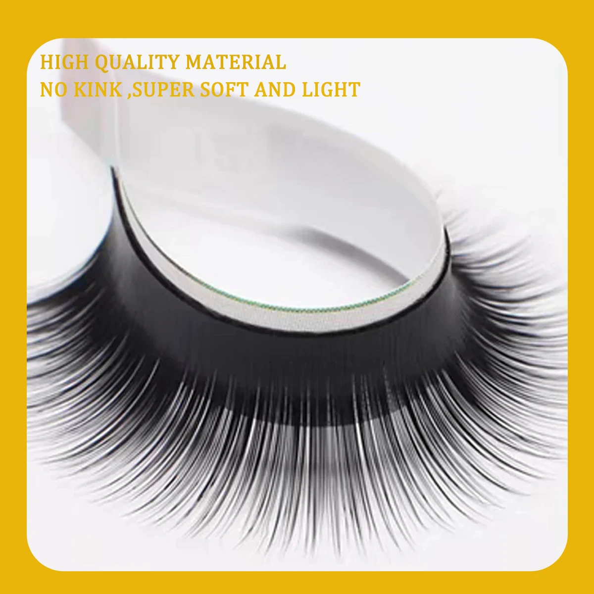 Фото Накладные ресницы Camellia Mink Soft 8-15 Mix Matt Black Easy Fan Lahes Натуральные шипы Готовые веерные отдельные ресницы Корейский макияж №3
