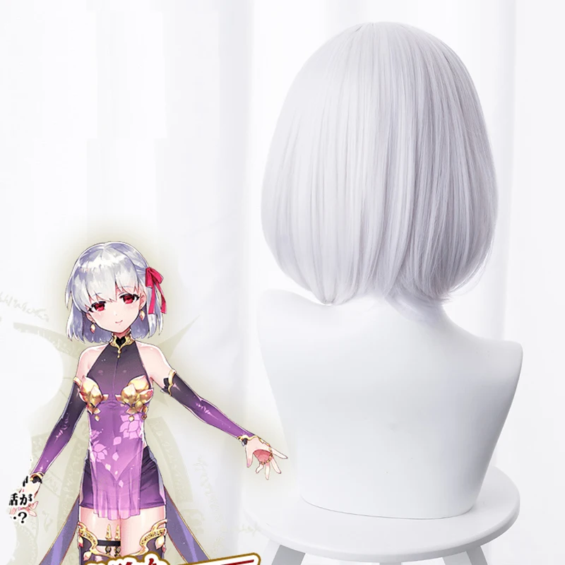 Парик для косплея из аниме Fate Grand Order термостойкий с золотыми волосами 35 см