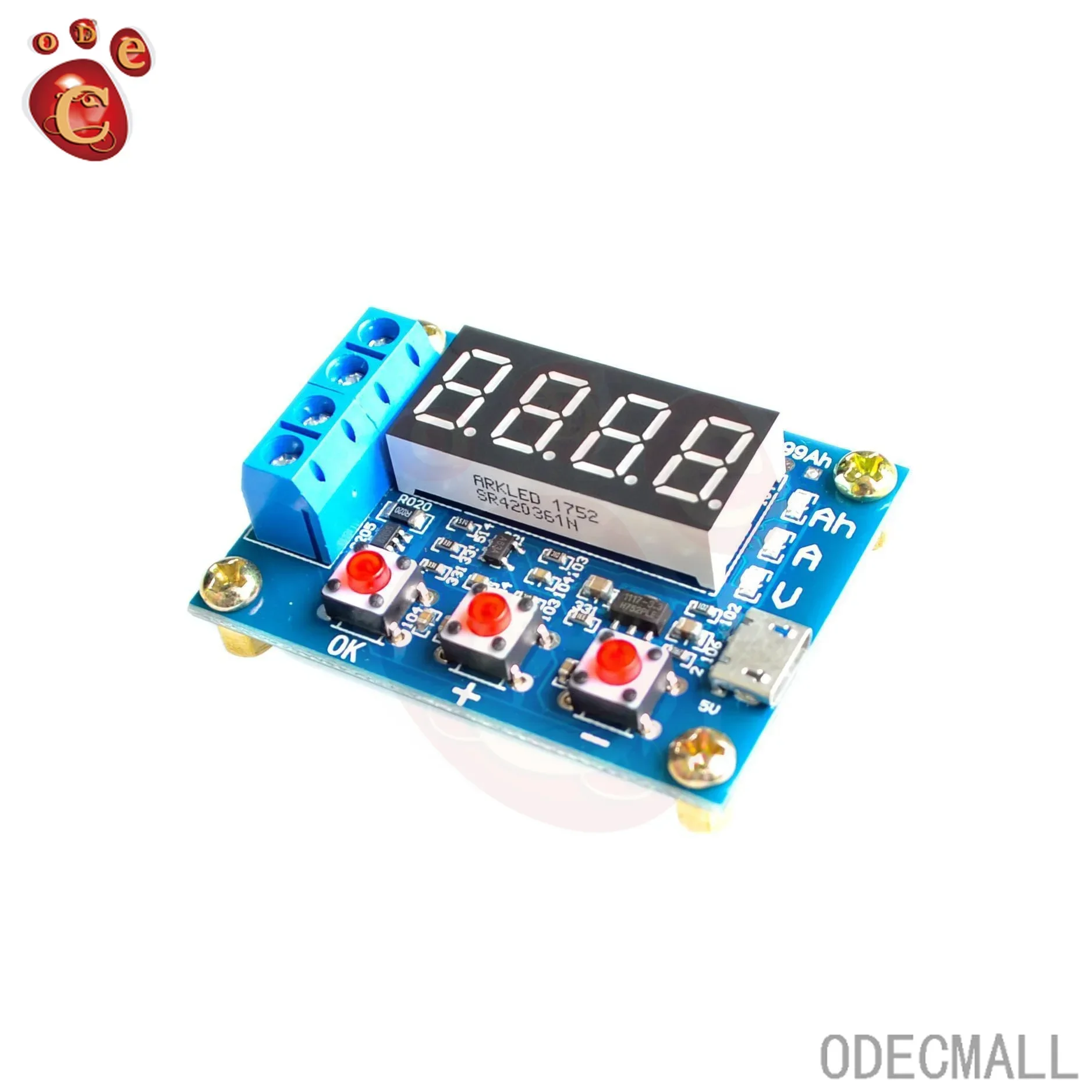 ZB2L3 Battery Tester LED Digital Display 18650 Lithium Power Supply Test Resistance Lead-acid Capacity Discharge Meter