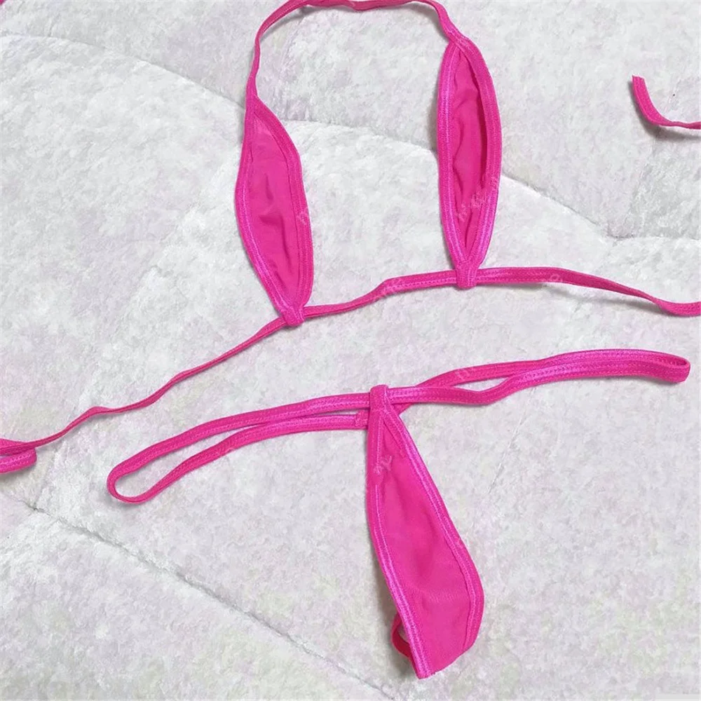 

micro bikini Sexy Sling oval Open back Thong Japanese Beach Sunbathing spa swimwear women swimsuit biquini bikinis monokini